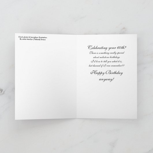 De Verjaardag van de mijlpaal - de Tijd vliegt Kaart (Binnen)