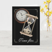 De Verjaardag van de mijlpaal - de Tijd vliegt Kaart (Gele Bloem)