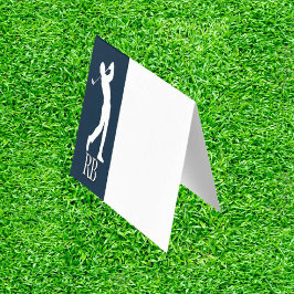 De verjaardag van de Navy Blue MAN Golfer Kaart