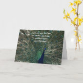 De Verjaardag van de pauw Kaart (Gele Bloem)