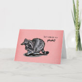 De Verjaardag van de Picknick van de wasbeer Kaart (Voorkant)