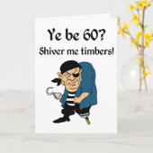 De Verjaardag van de piraat zestigste Kaart (Gele Bloem)