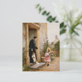 De verjaardag van de priester briefkaart (Staand voorkant)