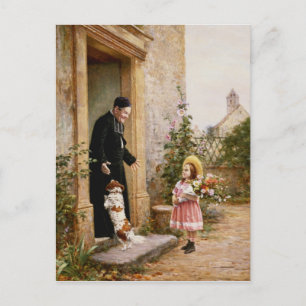 De verjaardag van de priester briefkaart