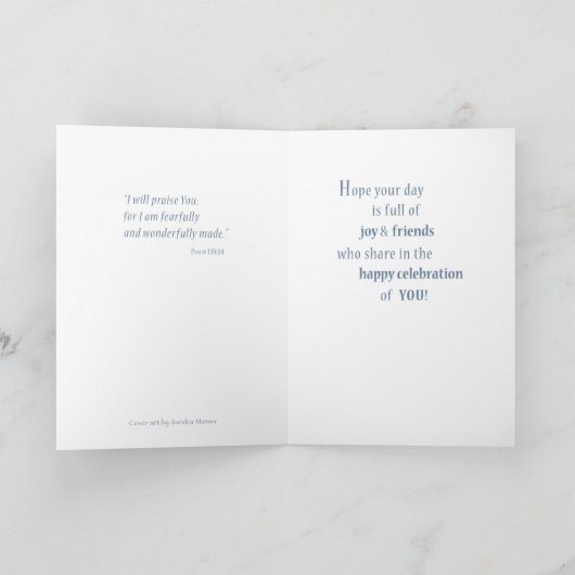 De Verjaardag van de priester, Godsdienstige Kaart (Binnen)