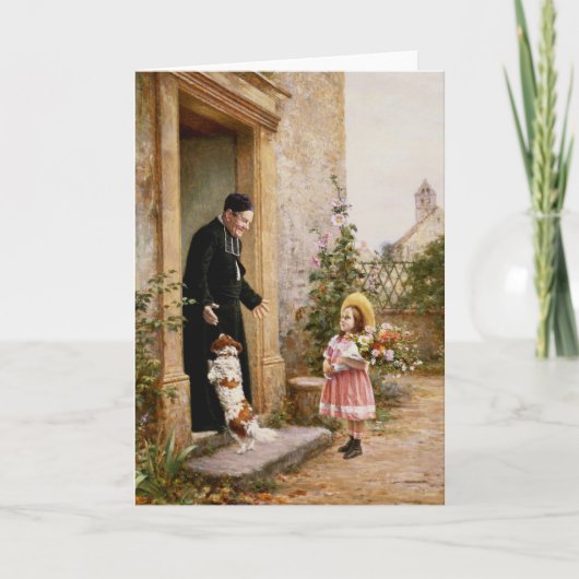 De verjaardag van de priester kaart (Voorkant)