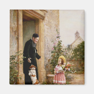 De verjaardag van de priester magneet