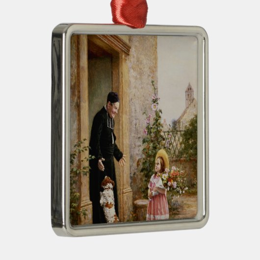 De verjaardag van de priester metalen ornament (Rechts)