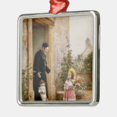 De verjaardag van de priester metalen ornament (Links)