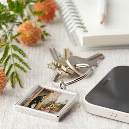 De verjaardag van de priester sleutelhanger (Zijkant)