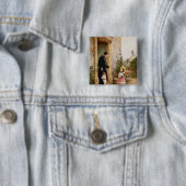 De verjaardag van de priester vierkante button 5,1 cm (In situ)