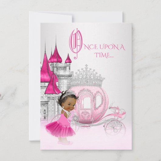 De Verjaardag van de Prinses van Cinderella eens Kaart (Voorkant)