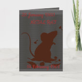 DE VERJAARDAG VAN DE RAT VAN HET METAAL KAART (Voorkant)