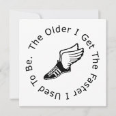 De verjaardag van de Runner Kaart (Voorkant)