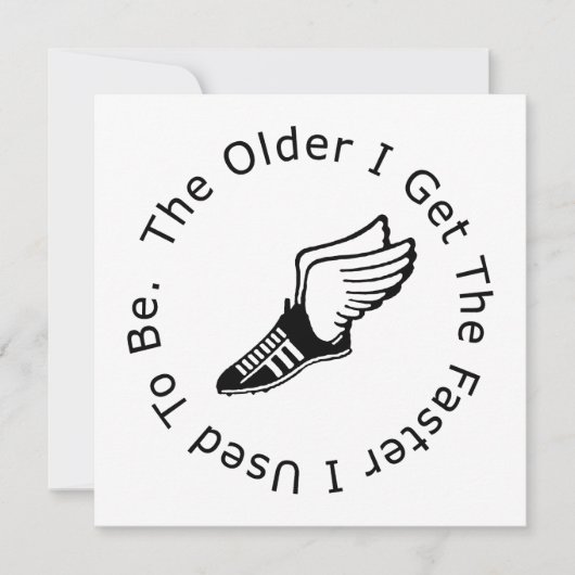 De verjaardag van de Runner Kaart (Voorkant)