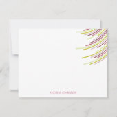 De Verjaardag van de Strepen eenentwintigste van Bedankkaart (Voorkant)