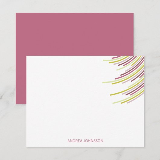 De Verjaardag van de Strepen eenentwintigste van Bedankkaart (Voorkant / Achterkant)