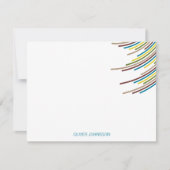 De Verjaardag van de Strepen eenentwintigste van Bedankkaart (Voorkant)