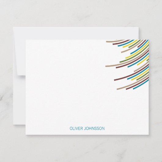 De Verjaardag van de Strepen eenentwintigste van Bedankkaart (Voorkant)