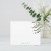 De Verjaardag van de Strepen eenentwintigste van Bedankkaart (Staand voorkant)