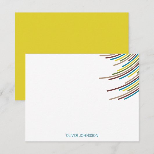 De Verjaardag van de Strepen eenentwintigste van Bedankkaart (Voorkant / Achterkant)