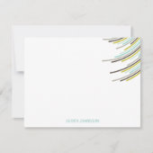 De Verjaardag van de Strepen eenentwintigste van Bedankkaart (Voorkant)