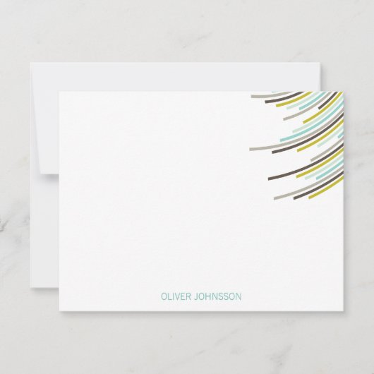 De Verjaardag van de Strepen eenentwintigste van Bedankkaart (Voorkant)