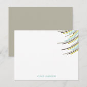 De Verjaardag van de Strepen eenentwintigste van Bedankkaart (Voorkant / Achterkant)