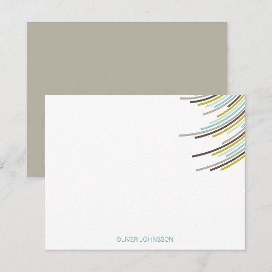 De Verjaardag van de Strepen eenentwintigste van Bedankkaart (Voorkant / Achterkant)