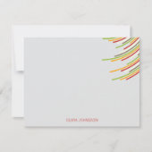 De Verjaardag van de Strepen eenentwintigste van Bedankkaart (Voorkant)