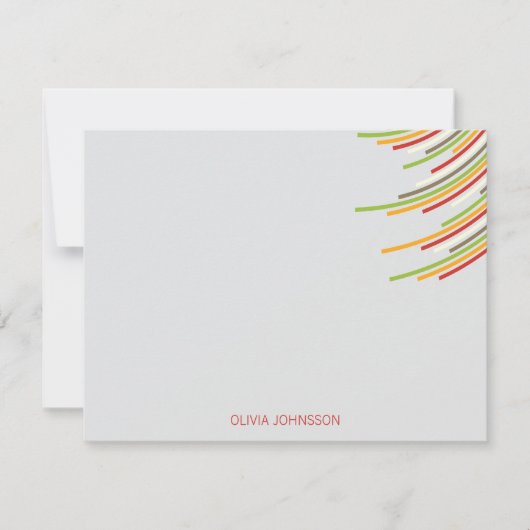 De Verjaardag van de Strepen eenentwintigste van Bedankkaart (Voorkant)