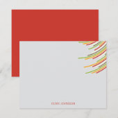 De Verjaardag van de Strepen eenentwintigste van Bedankkaart (Voorkant / Achterkant)