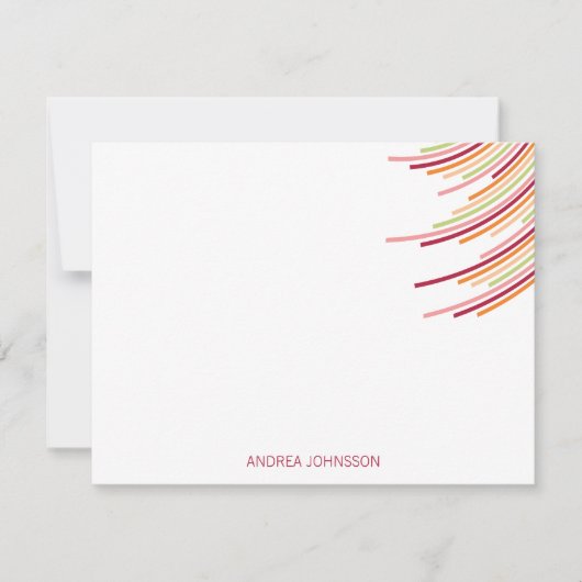 De Verjaardag van de Strepen eenentwintigste van Bedankkaart (Voorkant)