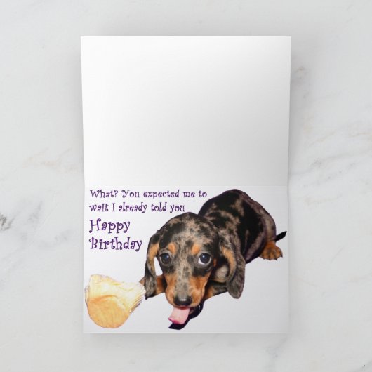 De Verjaardag van de tekkel Kaart (Binnen)