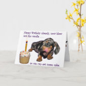 De Verjaardag van de tekkel Kaart (Gele Bloem)