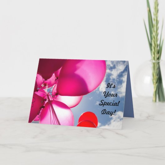 De Verjaardag van de tiener Kaart (Voorkant)