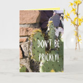 De Verjaardag van de Vijgcactus Kaart (Gele Bloem)