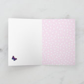 De verjaardag van de vlinder voegt naam het kaart (Binnen)