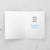 De Verjaardag van de Vogel van de tjilpen Kaart (Binnen)