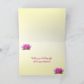 De Verjaardag van de waterlelie Kaart (Binnen)