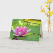 De Verjaardag van de waterlelie Kaart (Gele Bloem)