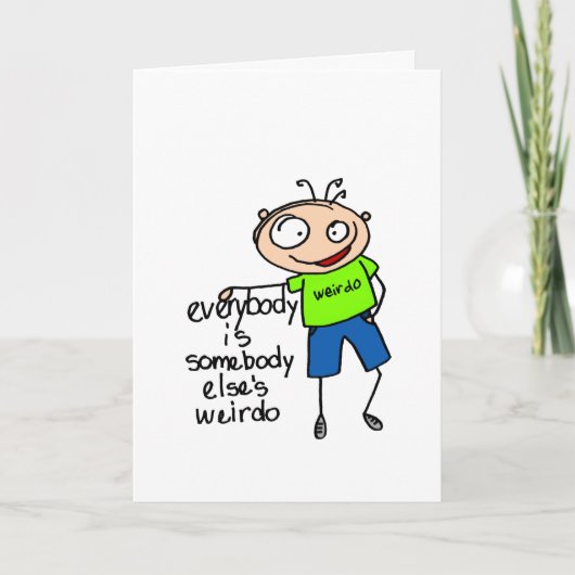 De Verjaardag van de Zonderling van iemand anders Kaart (Voorkant)