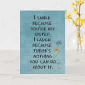 De Verjaardag van de zuster met schittert Kaart (Gele Bloem)