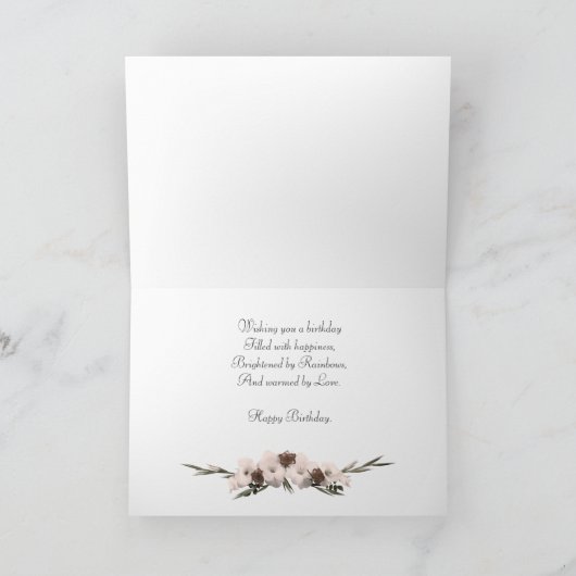 De Verjaardag van de zuster vijfenzeventigste met Kaart (Binnen)