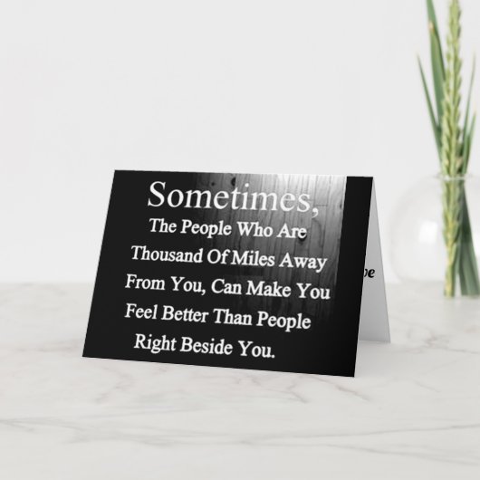 DE VERJAARDAG VAN EEN BESTE VRIEND KAART (Voorkant)