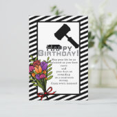 De verjaardag van een briljante advocaat kaart (Staand voorkant)