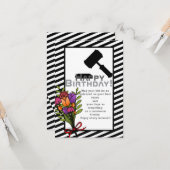 De verjaardag van een briljante advocaat kaart (Voorkant / Achterkant in situ)