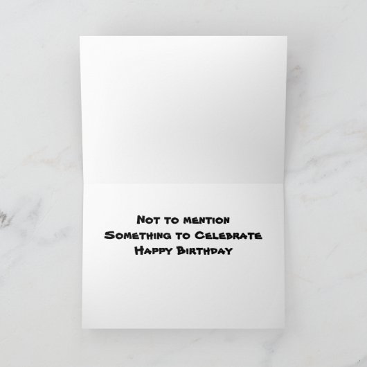 DE VERJAARDAG VAN EEN COLLEGA IS IETS OM OVER TE P KAART (Binnen)