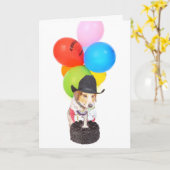 De Verjaardag van één Éénjarige Kaart (Gele Bloem)