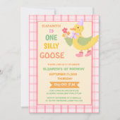 De verjaardag van een gekke gans kind kaart (Voorkant)